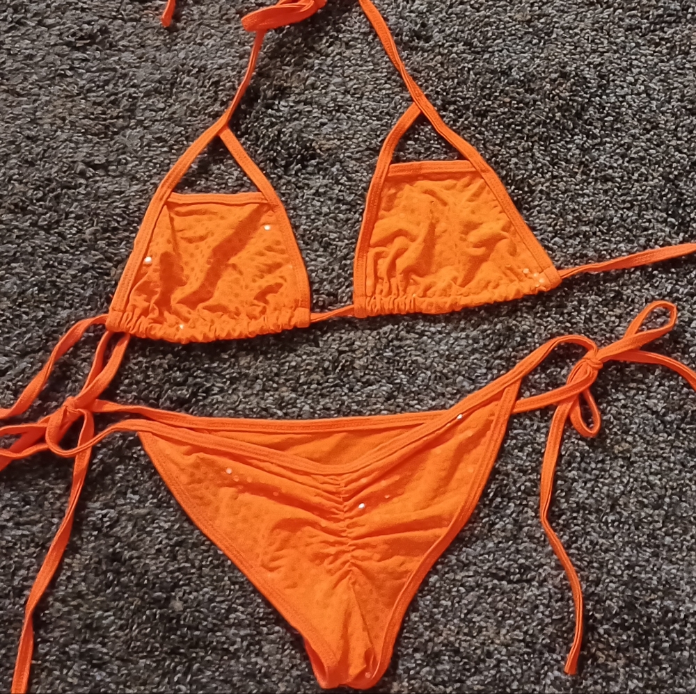 Orange bikini